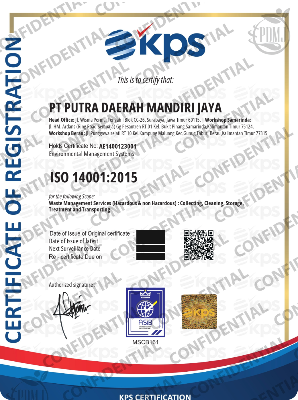 ISO 14001 : 2015